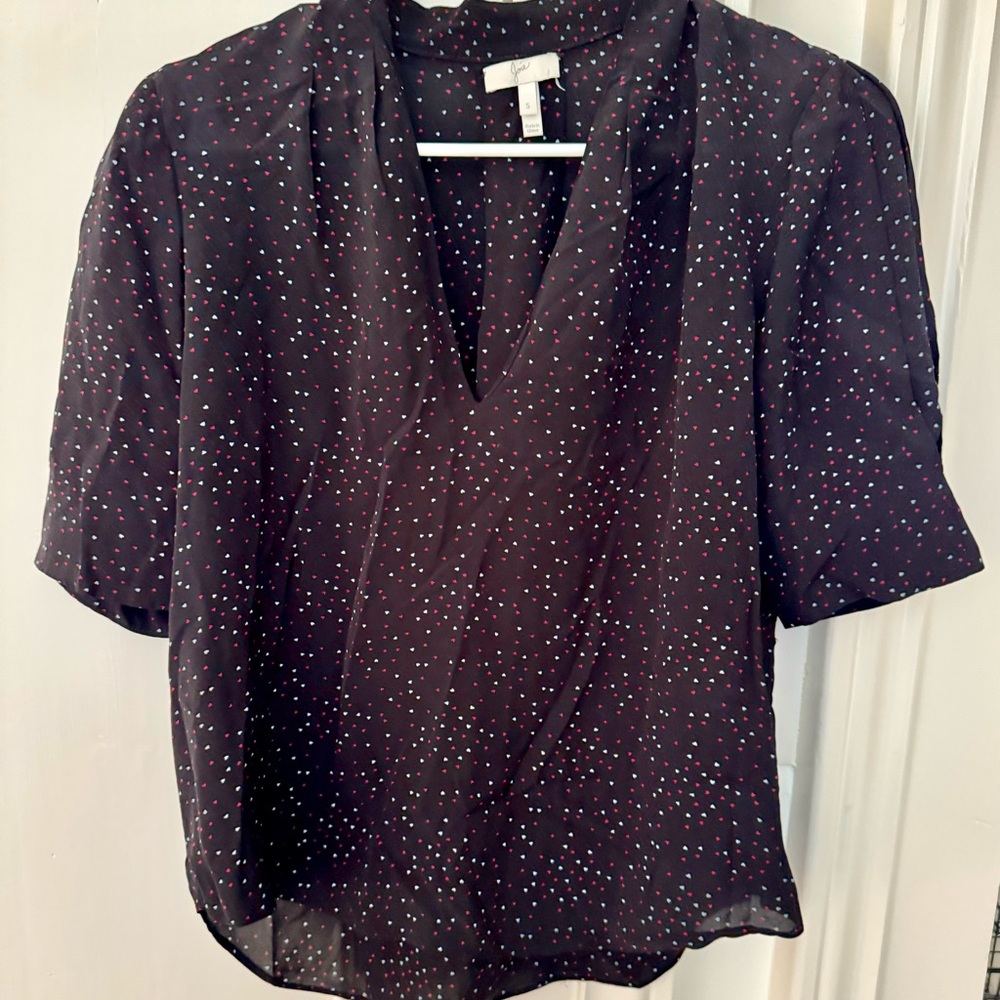 Just in time for Valentines Day! Joie Heart Printed Blouse